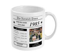 Norwich Personalised Mug, Personalise for Any Year, Coffee Cup for a City Fan
