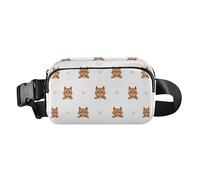 Norwich Terrier Cartoon Character Waist Bag Cute Dog Fashion Waist Bag for Women Men Teens Mini Running Waist Bag with Adjustable Strap for Cycling, multi-coloured, 1 size, Waist Bag