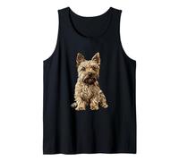 Norwich Terrier Dog Illustration Tank Top