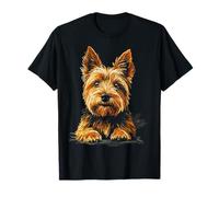 Norwich Terrier Dog Motif Pet Artwork Norwich Terrier T-Shirt
