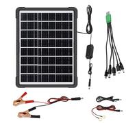 NORWILL 20W Solar Battery Charger & Maintainer, 12V/9V/5V Portable Solar Panel Kit with USB Hub, IP65 Waterproof for Car, Boat, RV, Marine, Truck, Phone, Tablet, Laptop Charging