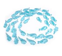 NORXUAZE Resin Whale Shark Figurines, Handcrafted Mini Sculpture for Home Decoration, Blue Ocean Theme Fake Fish for Terrarium Fairy Garden Succulent Planter Landscape DIY Craft, 40Pcs