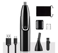 Nose and Ear Hair Trimmer Clipper - Professional Eyebrow & Facial Hair Trimmer for Men Women, Wet/Dry , Easy to Clean,Dual Edge Hypoallergenic Blade-9000 RPM Precision Trimmer for Quick Shave