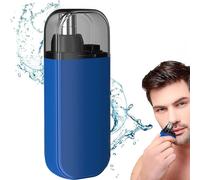 Nose and Ear Hair Trimmer for Men & Women, Rechargeable Nose Trimmer, Professional Painless Eyebrow and Facial Hair Trimmer,Waterproof Mini Nose Hair Trimmer (Blue)