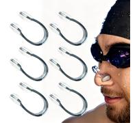 Nose Clip - Keep Water Out While Enhancing Focus On Skill Improvement | Waterproof Non-Slip Silicone 6 Pieces Soft Ergonomic Anti-Choke For Kids Adults Surfing, Diving Water Sports Learning Training