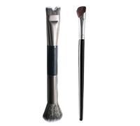 Nose Contour Brush - Nose Contouring Brush | Double Makeup Tool for Defining Highlighting the Blend of Eyeshadows Mixing the Melting Showers