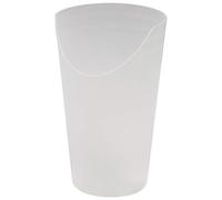 Nose Cut Out Cup. for those who struggle to tilt or tip their Head back or with Neck injuries. Makes drinking easier as fits around the Nose. Cup tips further back, less need to tilt Head or Neck.