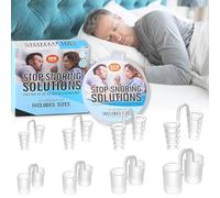 Nose Dilators for Sleeping and Breathing, 8 Pack Snore Nose Clip for Relief from Snoring, Snoring Stopper, Anti Snore Device for Men and Women, 2 Styles, 4 Sizes