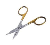 Nose Ear Hair Grooming Removal Clippers, Eyelash Trimming Scissors Men's Mustache Care Cutting Scissors Facial (Gold)