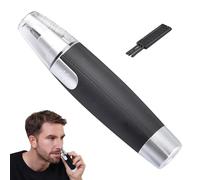 Nose Ear Hair Trimmer - Painless Hair Remover, Facial Hair Clipper | Electric Battery Operated Men’s Grooming Kit, Battery Operated Trimmer, Easy Ear and Nose Hair Removal for Daily Professional Use