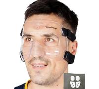 Nose Guard Face Shield for Broken Nose for Adult- Adjustable Face Mask Clear Face Guard with Padding Drawstring Bag, L2