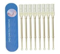 Nose Hair Clippers, Nasal Hair Cutter 8Pcs Double Sided Nose Clippers Safe Scissors with Ear Picker 360° Rotating Manual Trimmer for Women & Men Removal