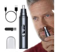 Nose Hair Epilator | USB Rechargeable Nose Trimmer | Silent Pocket Size with Cleaning Brush for Home Living Room Travel Men Women Adults Teens