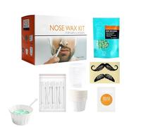 Nose Hair, Portable with Applicators, Quick & Easy Hair Removal Set, Hair Remover for Nose and Beads, for Eyebrows, Beard, Lips, Fluff, Nose and Moustache