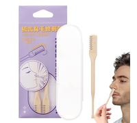 Nose Hair Triming - ABS Stainless Steel 30g 2-in-1 Clippers Double Head Grooming Tool, Portable Storage Box Accessory, Precision Tooth Cutting | Care