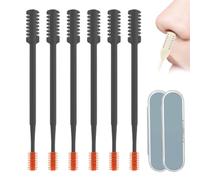 Nose Hair Trimmer for Men, 2025 New Double Sided Nose Hair Trimmer for Women, Portable Manual Nasal Hair Cutter for Travel, Precision Nostril Hair Remover Tools for Men and Women (Grey)