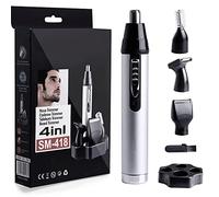Nose Hair Trimmer for Men, Dveda 2020 Upgrade Professional USB Rechargeable Nostril Nasal Hair Vacuum Cleaning System,4 in 1 Hair and Beard Clippers for Women with Waterproof,Silver, Sportsman