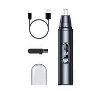 Nose Hair Trimmer for Men,USB Rechargeable Nose Trimmer - Washable Grooming Tool with Digital Display for Adults Elderly Teens Men Women Father Morning Routine