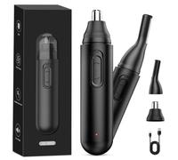 Nose Hair Trimmer for Men Women, YiYunTE USB Rechargeable Ear & Nose Hair Trimmer, 2-in-1 Detachable Eyebrow & Facial Hair Removal, Portable Waterproof Electric Hair Trimmers for Bikini Stubble