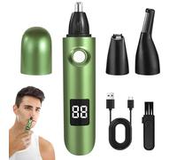 Nose Hair Trimmer Men's 3-in-1 Nose Hair Trimmer USB Rechargeable with LED Light, Ear Hair Remover & Eyebrow Razor for Men & Women, Pain Free & Travel Friendly