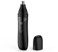 Nose Hair Trimmer, Rechargeable Professional Painless Nose Trimmer for Ears and Eyebrows with Double Blades, Easy to Clean and Wash