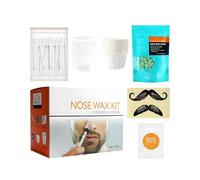 Nose Hair, with Applicators, Portable, Quick Cleaning Hair Removal Set, Hair Remover for Nose and Beads, for Eyebrows, Beard, Lips, Fluff, Nose and Moustache