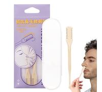 Nose Hole Hair Cutter - Dual Purpose Nose Trimmer, Compact Manual Clipper | Travel Friendly Removal Tool for Men, Ear Mustache Groomer with Box, Non-Electric Facial Shaver Device