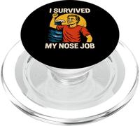 Nose Job I Survived My Nose Job Fun Womans Surgery Patient PopSockets PopGrip for MagSafe