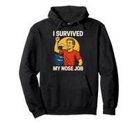 Nose Job I Survived My Nose Job Fun Womans Surgery Patient Pullover Hoodie
