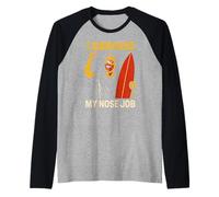 Nose Job I Survived My Nose Job Fun Womans Surgery Patient Raglan Baseball Tee