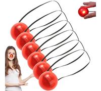 Nose Light Up Red Clown Nose, Red Clown Nose, Battery Operated Cosplay Noses Dress Up Props, Red Circus Clown Nose Adult Costume Accessory for Dress Up, Halloween, Christmas