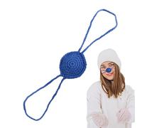 Nose Mitten - Comfortable Crochet Nose Cover, Soft Knitted Wool Outdoor Protector, Quirky Yarn Ornament, Winter Accessories mMask | Handmade Warm Cold Weather Thermal Shield for Skiing Ice Skating