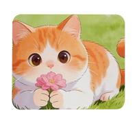 Nose Nuzzle Non-Slip Mouse Pad, High-Density Cloth Surface & Rubber Base, Smooth Precision Control for Gaming, Office & Home, Waterproof Easy-Clean Mouse Mat