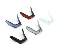 Nose Pad Holder 10pcs Eyeglasses TR Nose Pad with Screw On Hole Glasses Anti Slip Holder Blue Black Red Grey Brown CY166