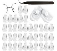 Nose Pads for Glasses, 25 Pairs Soft Push on Nose Pads,Glasses Nose Pads, Spectacle Nose Pads for Sunglasses, and Reading Glasses