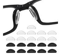Nose Pads for Glasses Push Fit Stick on 10 Pairs Air Bag Nosepads Adhesive Eyeglass Nose Pad for Glasses Anti-Slip Soft Silicone Nose Pads Replacement Nose Pad for Glasses Eyeglasses Sunglasses