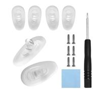 Nose Pads Replacement for Oakley Tincup OX5094 OX5101 Conductor Sunglass | Silicone Rubber 3pairs with 4screws and 1screwdriver