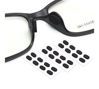 Nose Pads Soft Foam Adhesive Anti-Slip Silicone Eyeglass Nose Pads Stick On for Glasses Eyeglasses Sunglasses 12 Pairs, 1.5mm,Black Color