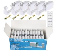 Nose Piercing Gun Kit - 72Pcs Self Nose Piercing Kit Unit Disposable Nose Piercing Gun Including 24Pcs Nose Piercing Gun with 24Pcs Built-in Nose Studs and 24Pcs Clean Tools for Nose Cartilage