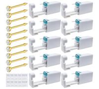 Nose Piercing Gun Kit - Judero 30Pcs Self Nose Piercing Kit Including 10Pcs Disposable Nose Piercing Gun with 10Pcs Built-in Nose Studs and 10P Clean Tools for Ear Cartilage Tragus Helix Piercing Kit
