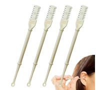 Nose Plus Barber -4 Dual Head Nasal Hair Cutters, 4 Part Manual Double Side Nose Hair Cutter | Nose Hair Removal Tool with Comfortable Grip for Travel
