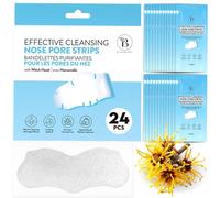 Nose Pore Strips, 24 Pack, Blackhead Remover with Witch Hazel Cleansing | Targets Buildup Like a Magnet, Lifting Away Dirt and Oil Toward Clearer, Smoother Skin