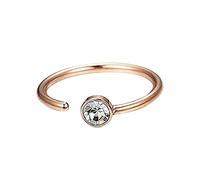 Nose Ring for Single Piercing 20 Gauge Gold Spiral Nose Rings Hoops for Body Piercing Stainless Steel Water Drill Nose Ring for Women Girls 16 Gauge Jewelry (D, One Size)