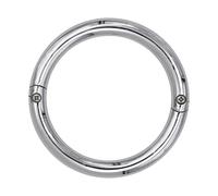 Nose Ring - Heavy Duty Stainless Steel Septum Ring Silver Septum Ring Control Instrument Veterinary Multifunctional Cattle Breeding Professional Rustproof Tool