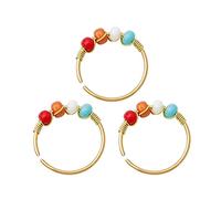 Nose Rings for Women Hoops Surgical Steel, Cartilage Earrings for Women 3pcs Simple Round Shaped with Beads 8mm
