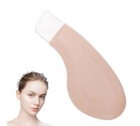 Nose Scraper, Blackhead Scraper, Pore Scraper, Sebum Remover Made of Silicone/Abs, Blackhead Removal Tool, Skin Spatula, Exfoliating Deep Cleansing Tool for Blackhead Pores Cleaning (Skin Color)
