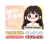 Nose Sculpt Tape, Slimming Lift Adhesive Strips, Trim to Fit with Flexible Hold, Soft Skin Safe Invisible Tape Kit, Seamless Natural Contour Design, Ladies Beauty Routine Makeup Accessory