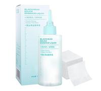 Nose Skin Cleansing - 150ml Dirt Extractor Solution for Facial Care and Refreshing Skin, Gentle Cleaning with 50 Cotton Pads, Skincare Supplies for Camping Travel Salon Hotel Dorm