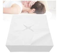 Nose Slit Wipes Massage Table, 600 Pieces Disposable Nose Slit Cloths for Massage Tables, Super Comfortable Massage Face Covers Made of Non-Woven Fabric for Massage Tables and Headrests of Massage