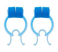 Nose Stop Clips, 10 Pieces Nose Bleed Stopper Nasal Nose Stopper Clips Swimming Nose Clip Nosebleed Stopper Foam Nose Clips for Snoring Stop Accidental or Emergency Condition Swimming (2PCS Blue)